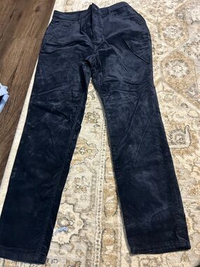 Loft Navy Blue Velvet Pants